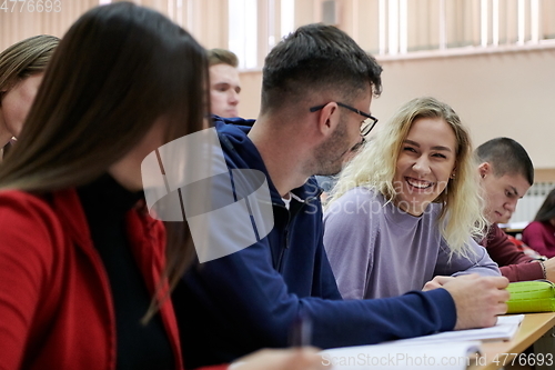 Image of Students Gruop In the uni Amphitheather