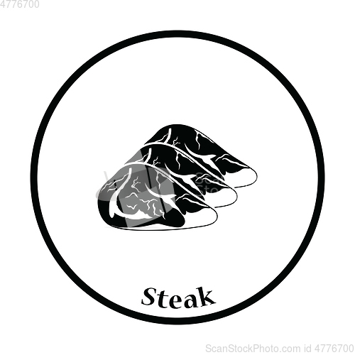 Image of Raw meat steak icon