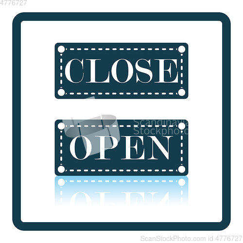 Image of Shop door open and closed icon