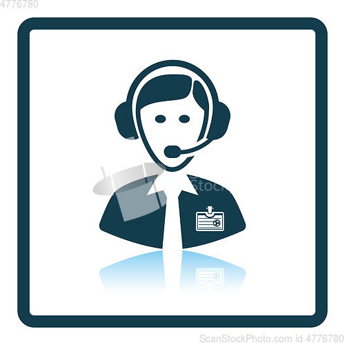 Image of Icon of football commentator