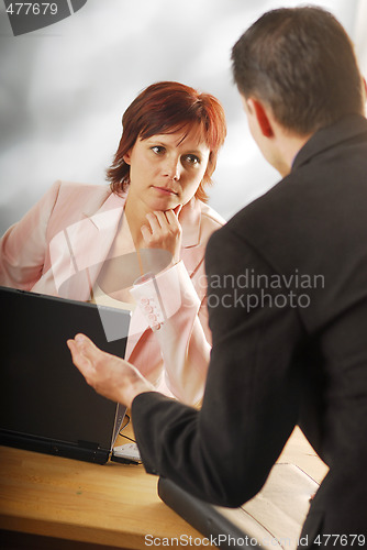 Image of In an office