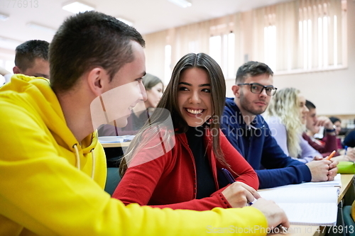 Image of Students Gruop In the uni Amphitheather