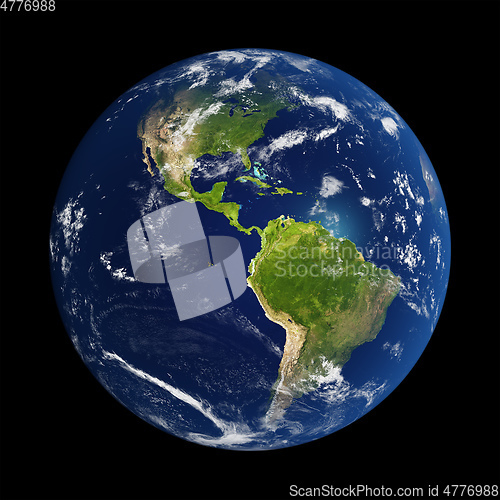 Image of Planet Earth done with NASA textures