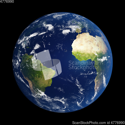 Image of Planet Earth done with NASA textures