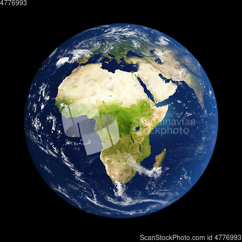 Image of Planet Earth done with NASA textures