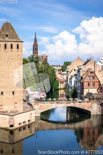 Image of Strasbourg scenery water towers