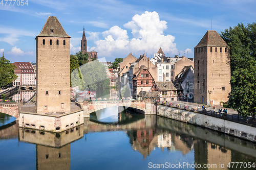 Image of Strasbourg scenery water towers