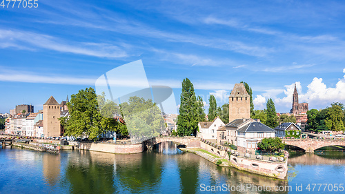 Image of Strasbourg scenery water towers