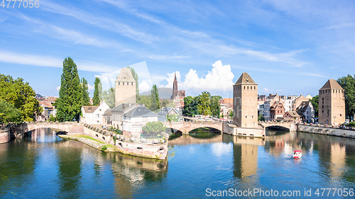 Image of Strasbourg scenery water towers