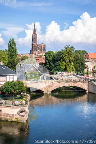 Image of Strasbourg scenery water towers