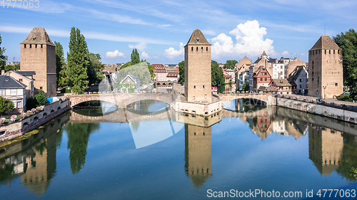 Image of Strasbourg scenery water towers