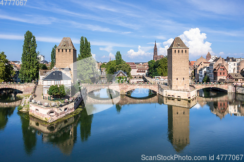 Image of Strasbourg scenery water towers