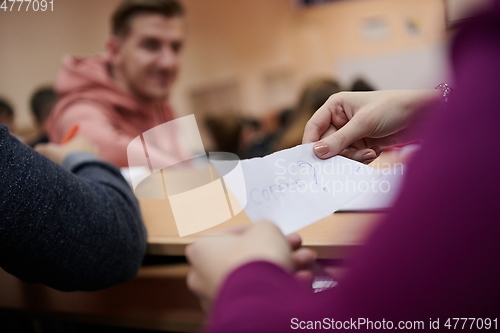 Image of students arrange a coffee break