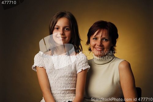 Image of A mother with her daughter