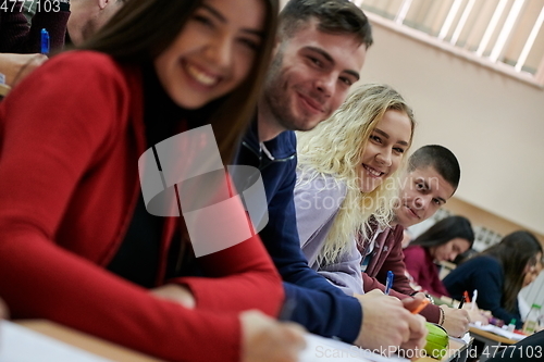 Image of Students Gruop In the uni Amphitheather