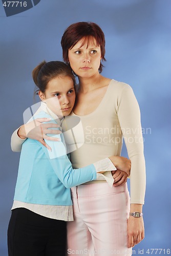 Image of A mother with her daughter