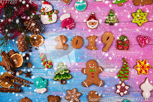 Image of Gingerbreads for new 2019 years