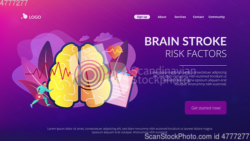 Image of Stroke concept landing page.