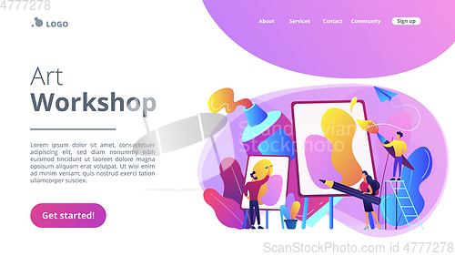 Image of Workshop concept landing page.