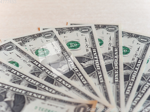 Image of Dollar (USD) notes, United States (USA) with copyspace