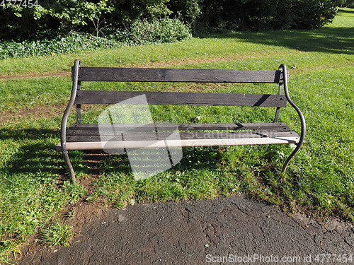 Image of Bench in park