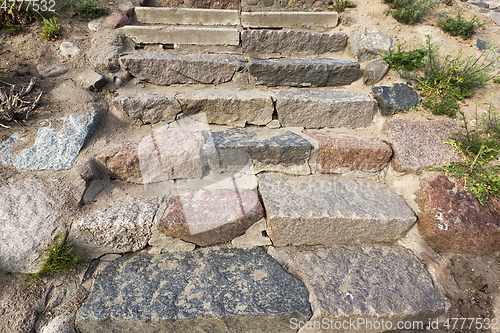 Image of Stone steps, close-up