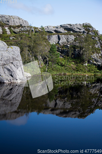 Image of Way to the Preikestolen, Rogaland, Norway