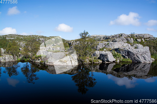 Image of Way to the Preikestolen, Rogaland, Norway