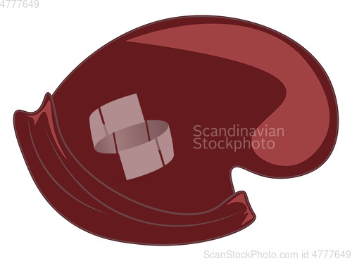 Image of A red-head cap or hat usually worn by elf or other cartoon chara