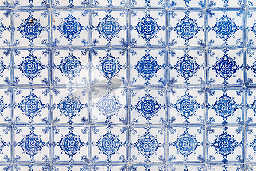 Image of Traditional Portuguese glazed tiles