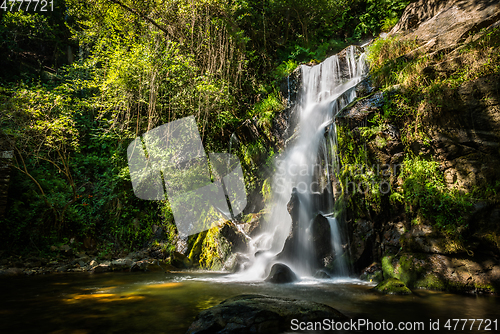 Image of Beautiful waterfall in Cabreia Portugal