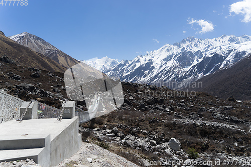 Image of Langtand valley trekking mountain in Nepal 