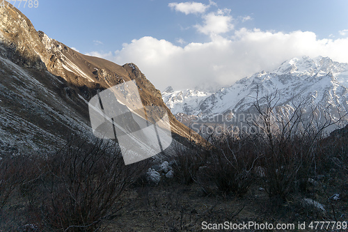 Image of Scenic view of Himalaya mountain in Nepal