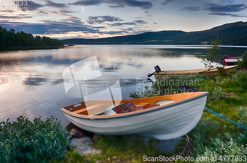 Image of Romantic lake landscape in europe