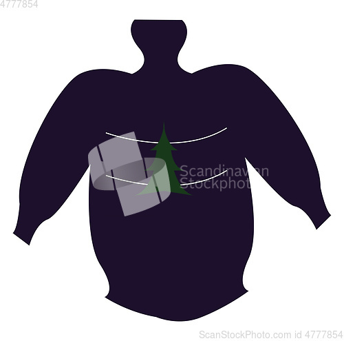 Image of A sweater vector or color illustration