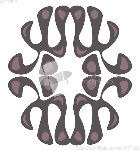Image of Different gray curves vector or color illustration