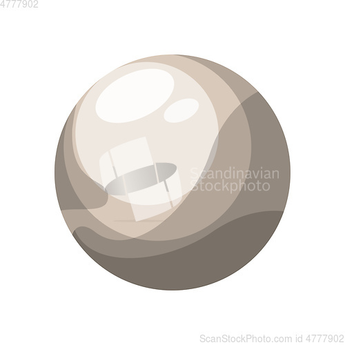 Image of Pluto vector illustration on white background