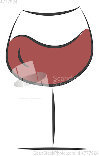Image of Clipart of wine icon vector or color illustration