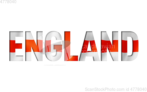 Image of english flag text font