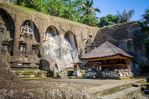 Image of Carved rocks in Gunung Kawi temple, Ubud, Bali, Indonesia