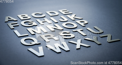 Image of Alphabet made with solid letters