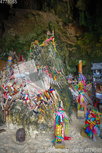 Image of Phra Nang Cave temple, Krabi, Thailand
