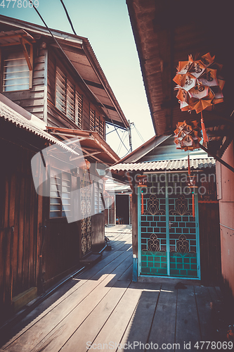 Image of George Town Chew jetty, Penang, Malaysia