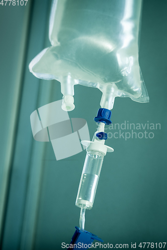 Image of Intravenous drip equipment in hospital