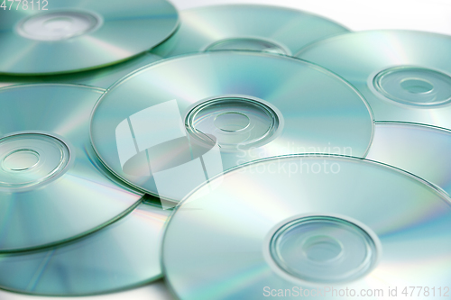 Image of CD, DVD stack