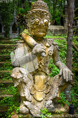 Image of Guardian statue in Wat Palad temple, Chiang Mai, Thailand