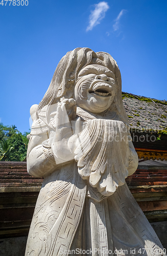 Image of Statue in Pura Tirta Empul temple, Ubud, Bali, Indonesia