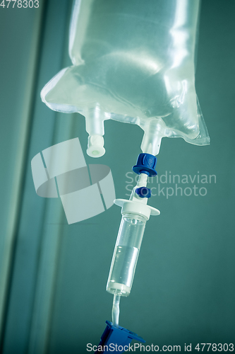 Image of Intravenous drip equipment in hospital