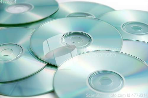 Image of CD, DVD stack