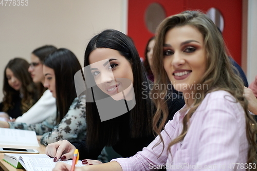 Image of Students Gruop In the uni Amphitheather